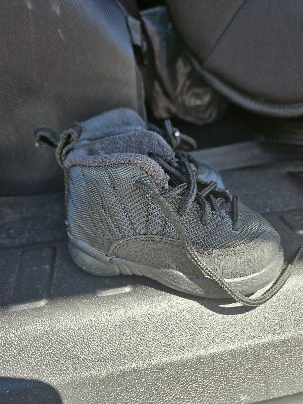 Jordan Kids Black High-Top Lace Boots